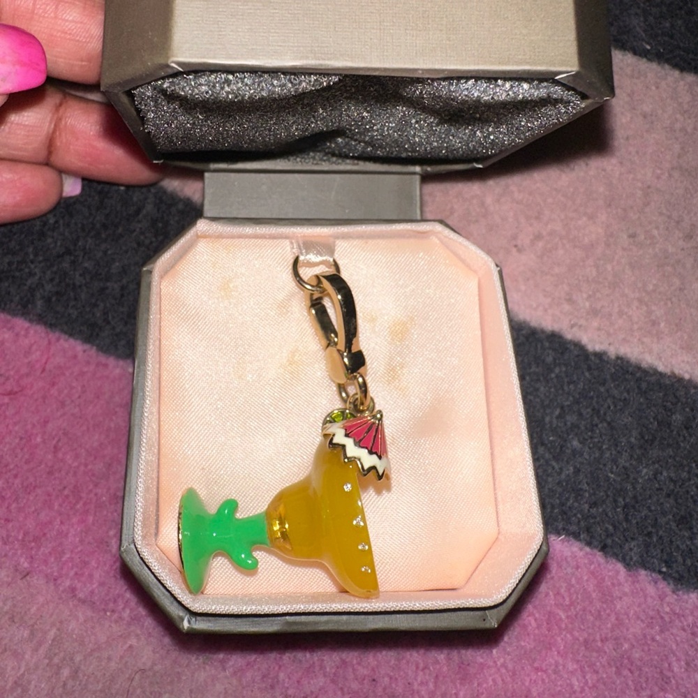 Juicy Couture Delicious Green Margarita Cocktail - Cactus Glass Charm, NWOT - Picture 4 of 6